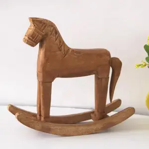 Wood Decoration Craft, Horse Shaped Decoration Object For Home Decor