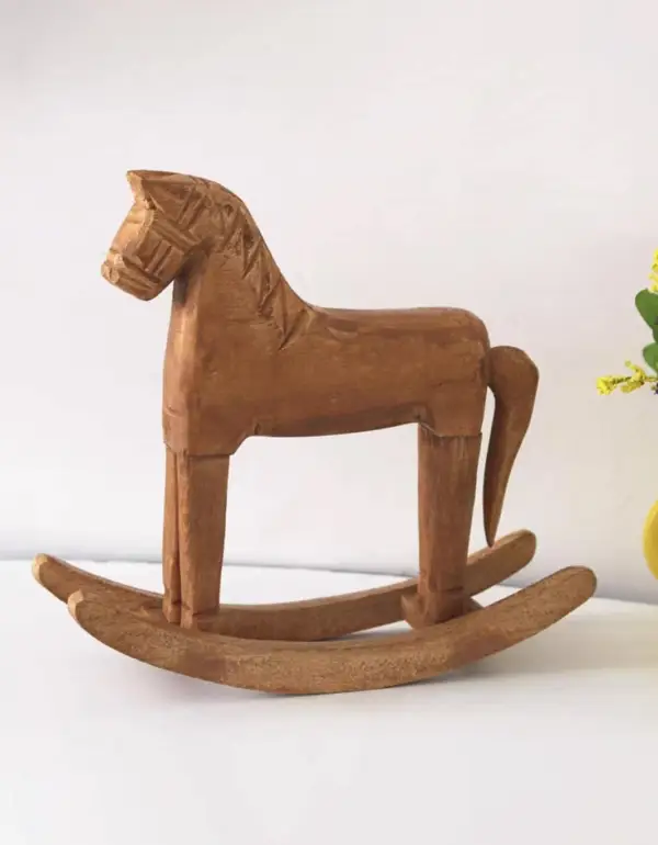 Wood Decoration Craft, Horse Shaped Decoration Object For Home Decor
