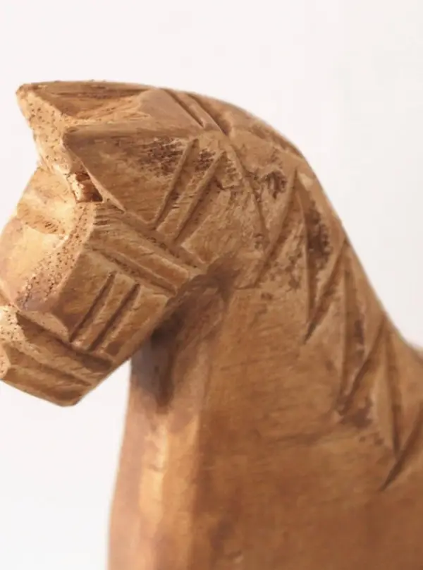 Wood Decoration Craft, Horse Shaped Decoration Object For Home Decor - Image 3