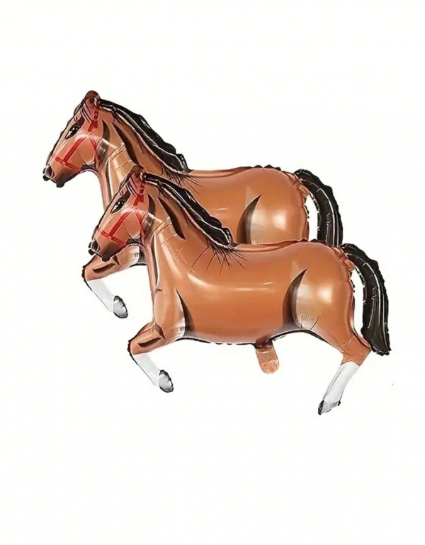 2pcs Aluminum Foil Horse Shaped Balloon Party Decoration, Birthday Party Decor - Image 3