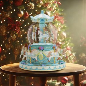 Horse Carousel Snow Globe
