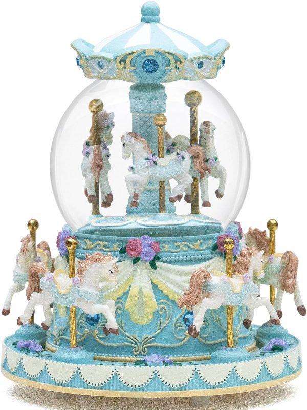 Horse Carousel Snow Globe - Image 4